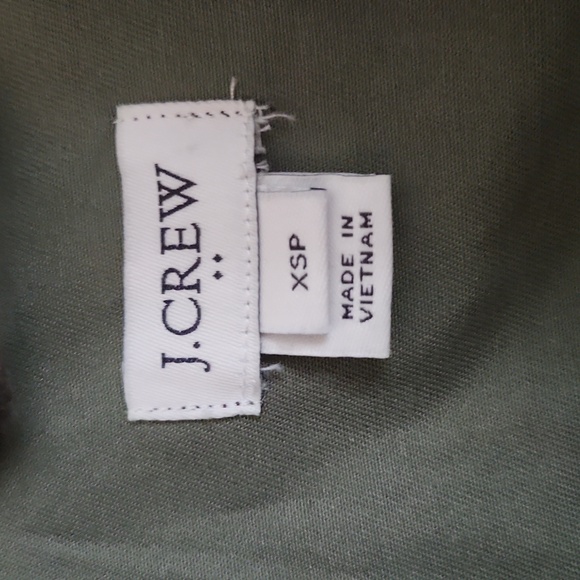Womens JCrew PXS olive green light weight jacket - Picture 2 of 4
